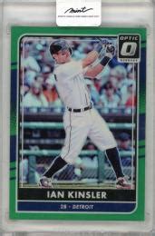 Mint Panini Donruss Optic Ian Kinsler Green