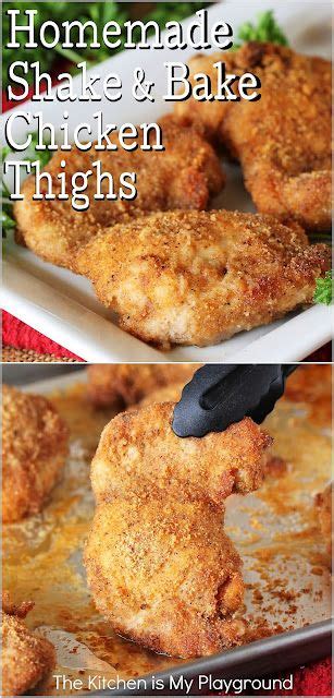 Homemade Shake And Bake Chicken Thighs Boneless Chicken Thigh Recipes