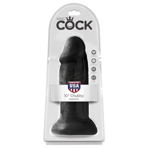 King Cock Non Vibrating Chubby Dildo Black Sex Toy HotMovies