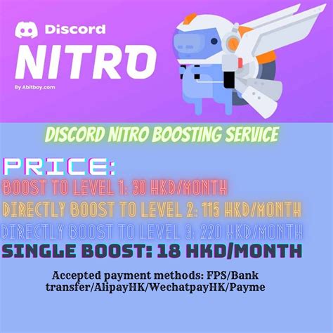 Discord Nitro Boosting Service, 服務, 其他 - Carousell