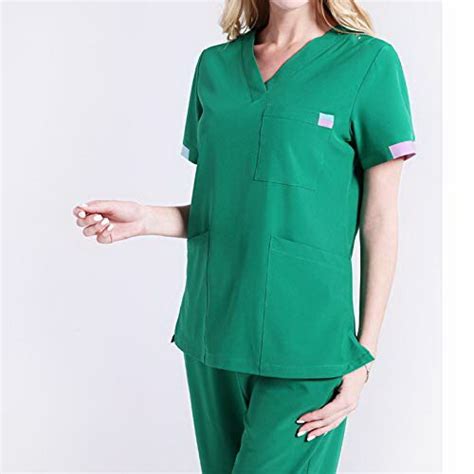 China Wholesale Oem Polyester Cotton V Neck Unisex Nursing Scrubs