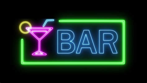 Bar Neon Sign Light In Stock Footage Video 100 Royalty Free 1053643883 Shutterstock