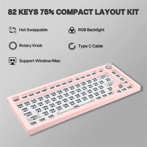 Epomaker Next Time Skyline Gasket Mounted Hot Swappable Wired Gaming Keyboard Diy Kit With