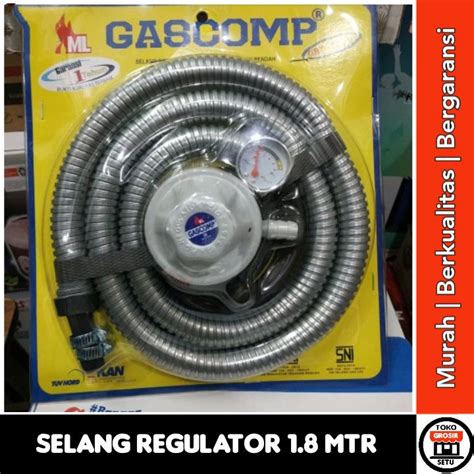 Selang Regulator Gas Lpg Gascomp Grt E Selang Gas Tekanan Rendah