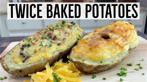 Twice Baked Potatoes Restaurant Style Stuffed Baked Potatoes Youtube