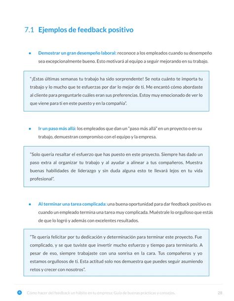 Ejemplos Pr Cticos Para Dar Un Buen Feedback Laboral