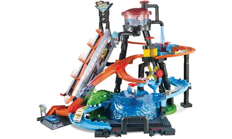 Hot Wheels City Mega Myjnia Atak Krokodyla Pojazdy tory i garaże Sklep internetowy al to