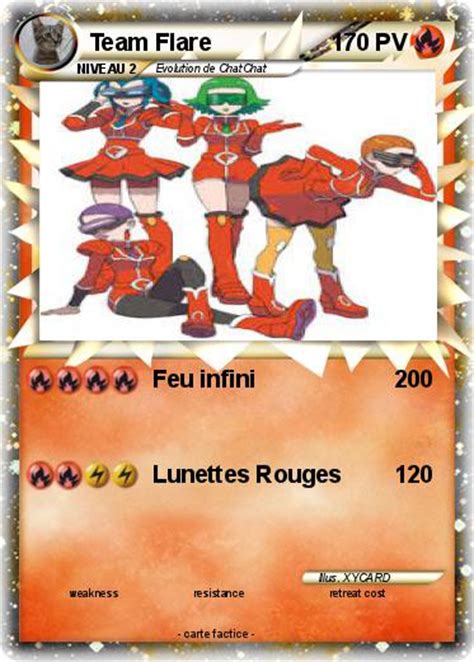 Pokémon Team Flare 3 3 Feu infini Ma carte Pokémon