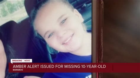 Amber Alert Issued For Missing 10 Year Old Girl From Baraboo Youtube