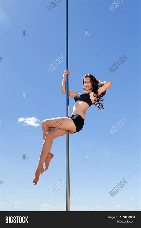 Brunette Swimsuit On Image Photo Free Trial Bigstock