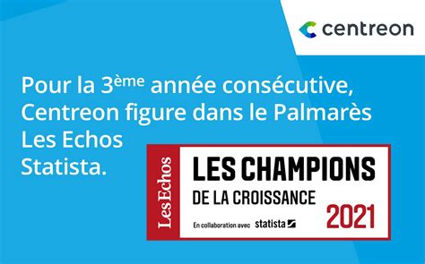 Centreon Figure Pour La 3ème Année Consécutive Dans Le Palmarès « Les