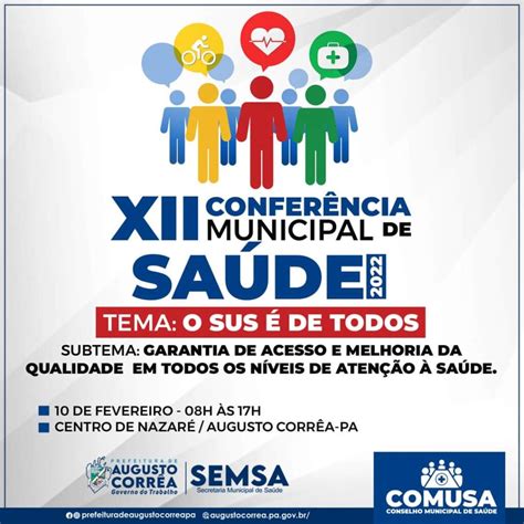 Xii Conferência Municipal De Saúde Prefeitura Municipal De Augusto