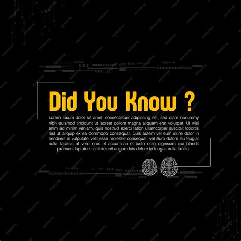 Premium Vector | Did you know creative ads