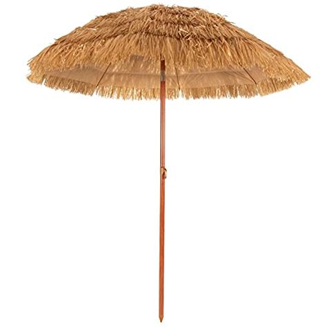 Giantex Parasol De Terrasse En Chaume De M Parasol Tiki Hawa En