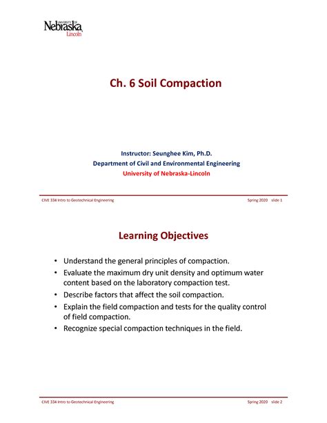 Solution Ch6 Soil Compaction Instructor Studypool