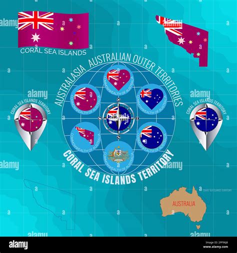 Coral sea islands territory flag hi-res stock photography and images ...