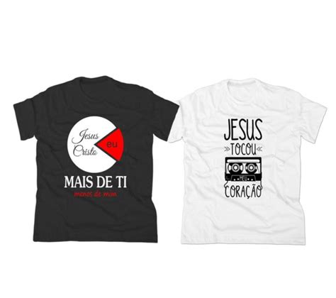 kit 2 camisetas gospel camisas evangélicas religiosa cristã