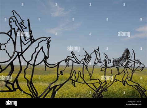 Battle Of Little Big Horn Stock Photo Alamy