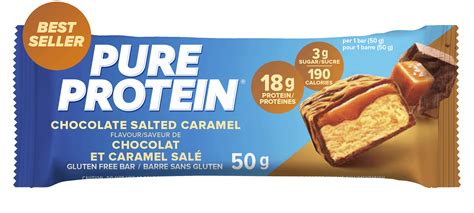 Chocolate Salted Caramel Protein Bar G Pure Protein Canada