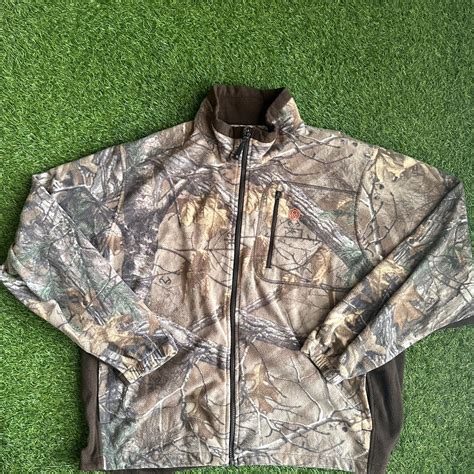 Vintage S Gamewinner Realtree Camo Fleece Zip Depop