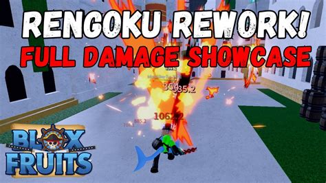 Rengoku Rework Full Damage Showcase Blox Fruits Update 20