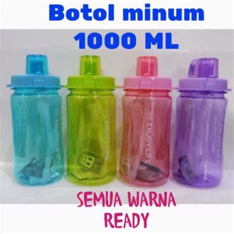 Jual Botol Minum Enjoy Life Liter Water Bottle Herbalife Polos