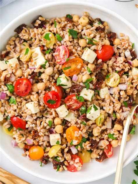 Farro Salad Her Wholesome Kitchen