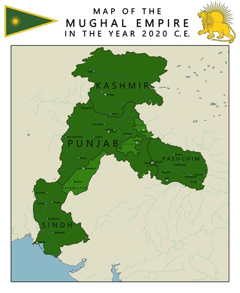 Map of the Mughal Empire : r/altmaps