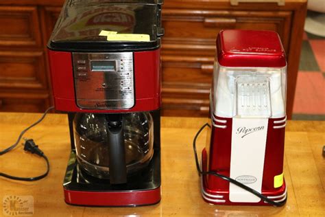 Red Sunbeam Deluxe Coffee Maker With Nostalgia