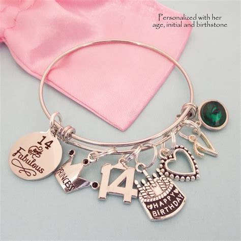 Girl 14th Birthday T 14th Birthday Charm Bracelet T For Girl