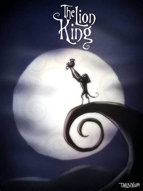 Disney movie posters in Tim Burton style - Business Insider