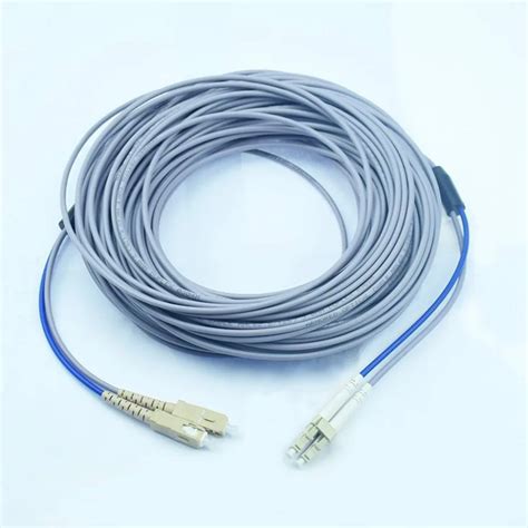 Meters Armored Multimode Duplex Fiber Optic Cable Lc To Sc