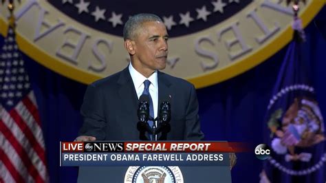 FULL: Obama gives farewell speech in Chicago