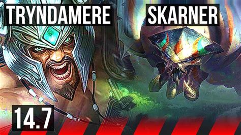 Tryndamere Vs Skarner Top 1200 Games 6 Solo Kills 923 Kr