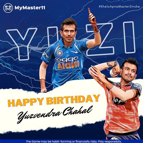 My Master11 On Twitter Happy Birthday To Yuzvendra Chahal India S