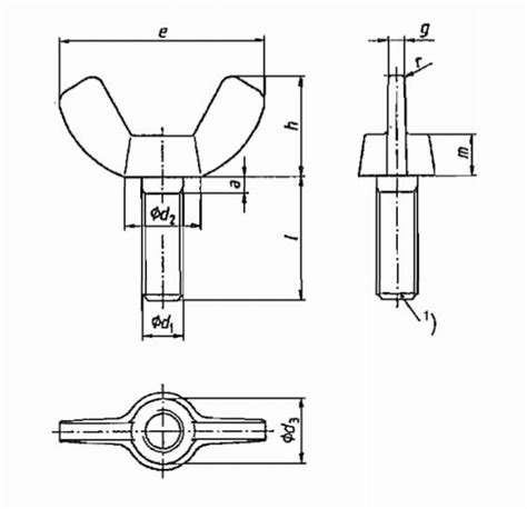 Din Wing Screws With Edged Wings Din China Fastener Info