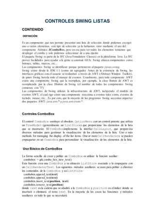 Controles Swing Listas Pdf Descarga Gratuita