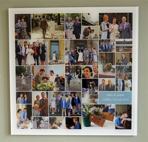 Acrylic framed Wedding collage from £295 | Wedding collage, Wedding ...