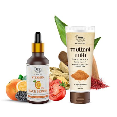 Buy Tnw The Natural Wash Vitamin C Face Serum And Multani Mitti Face