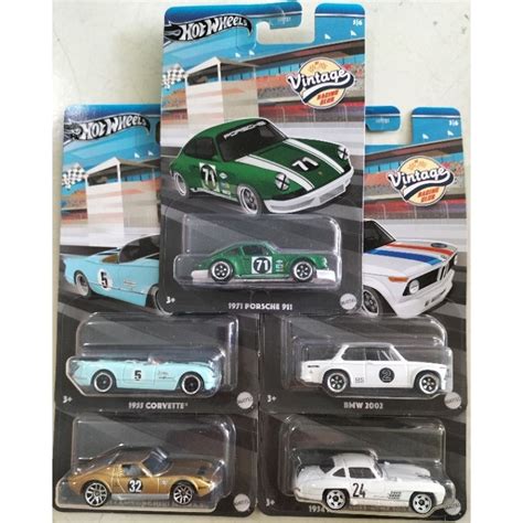 Store Minh Chung xe mô hình đồ chơi Hot wheels Vintage racing club set of 5 Porsche BMW