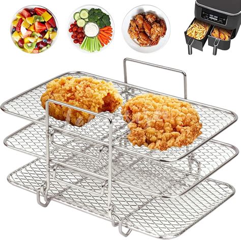 Multi Layer Air Fryer Rack Compatible With Ninja Dz Dz Lancisism