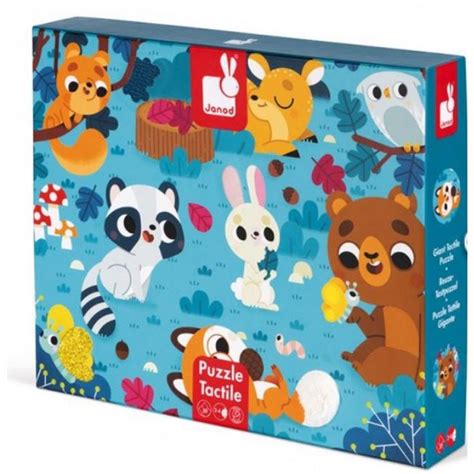 Puzzle tactile les animaux de la forêt Premiers puzzles Jeux d