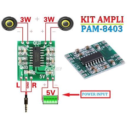 Jual Kit Pam Amplifier Digital Mini V Potensio Stereo V Pam