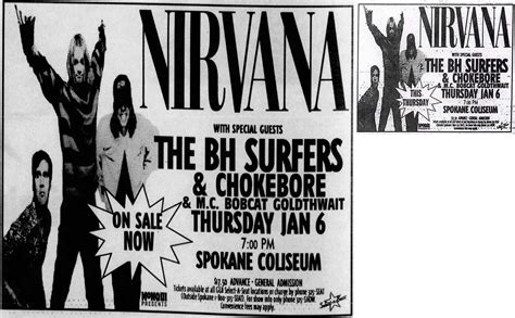 Live Nirvana Concert Chronology 1994 January 06 1994 Spokane