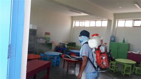 Nuevo Chimbote Fumigan Nueve Colegios Para Prevenir Dengue Previo Al