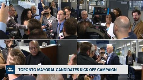 Toronto Mayoral Candidates Kick Off Campaign At City Hall