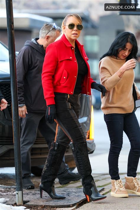 Mariah Carey Sexy Spotted Showing Off Her Hot Curves While Shopping In Aspen AZNude