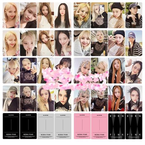 2022 Kpop Bp Bpink Born Pink Album Photo Cards Fanmade Autograph