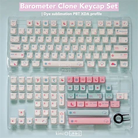 Barometer Clone Keycaps Keys Xda Profile Pbt Dye Sublimation