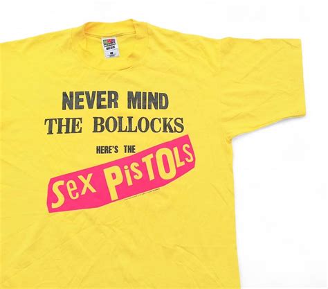 Vintage S Sex Pistols Never Mind The Bollocks Here S The Sex Pistols T Shirt Size L W X